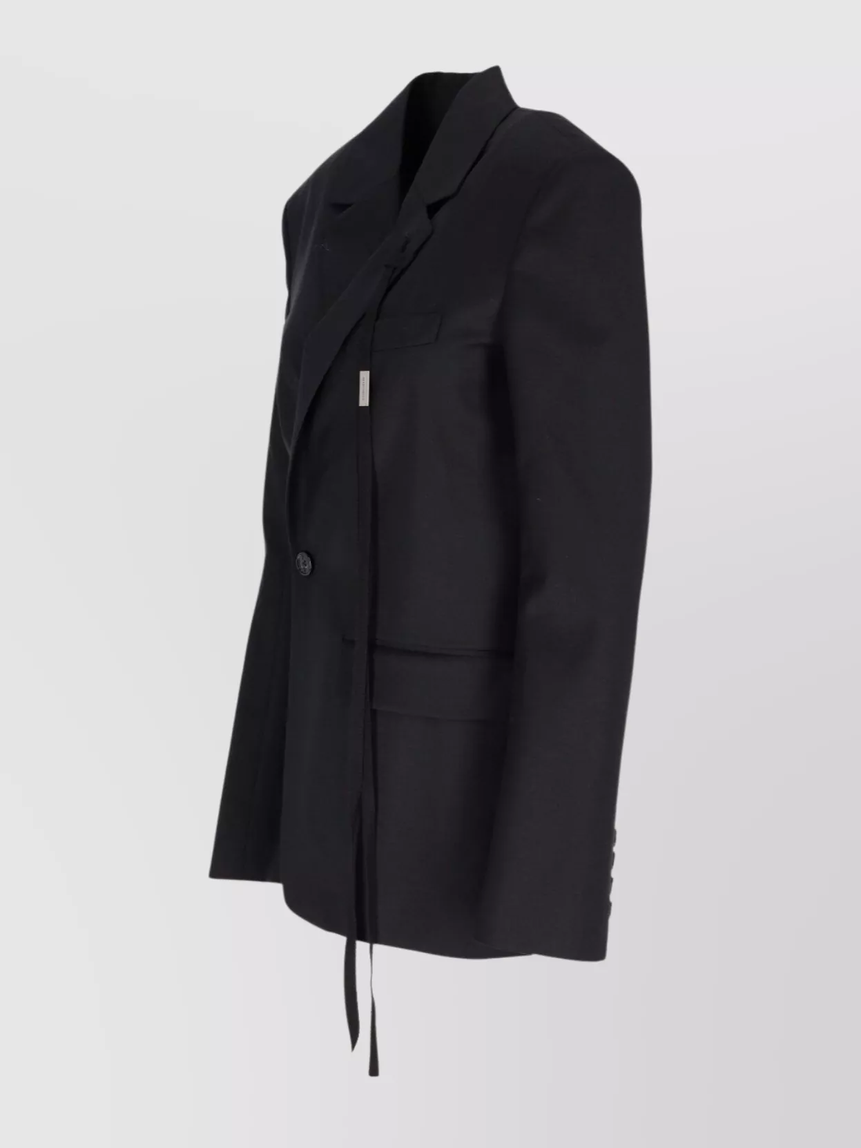 Ann Demeulemeester Asymmetric Tailored Jacket Wool Twil