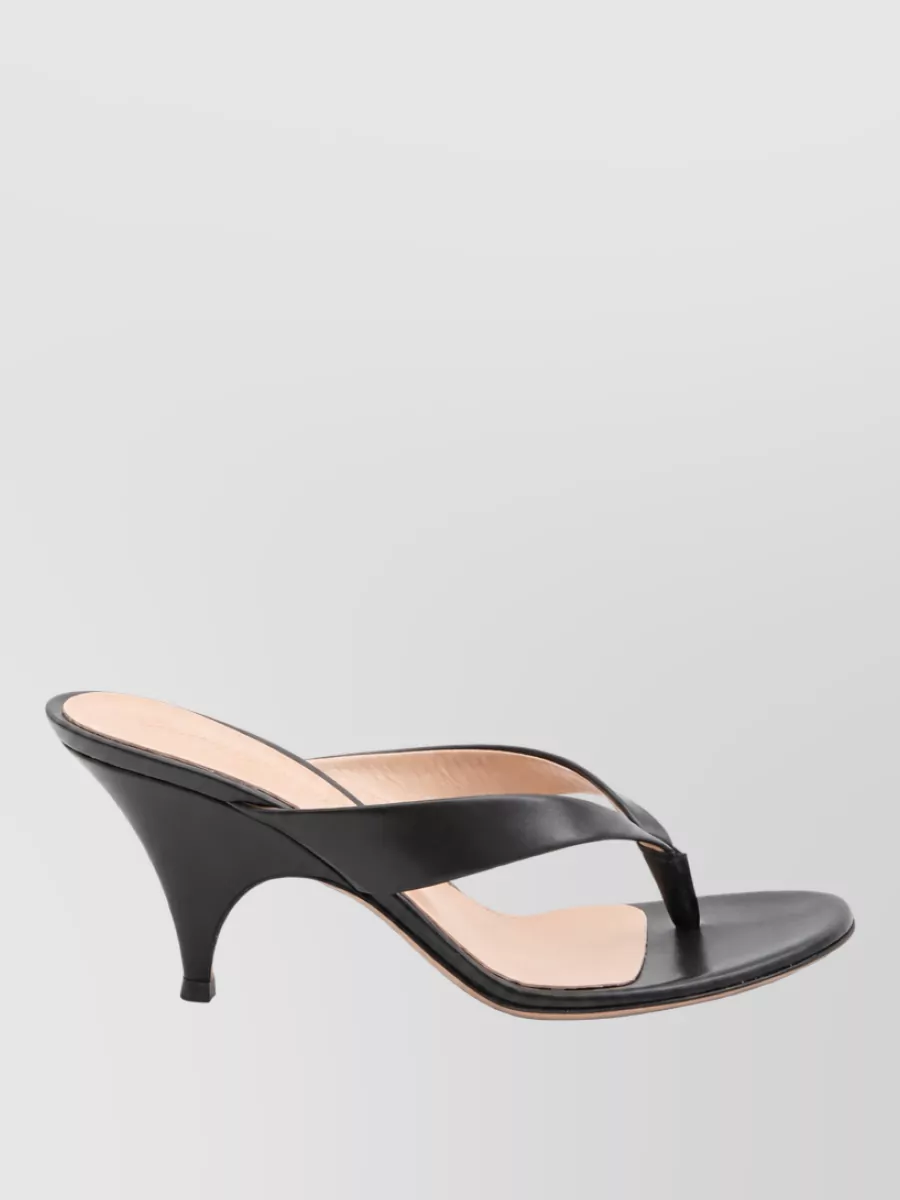 Gianvito Rossi Leather Thong Mules