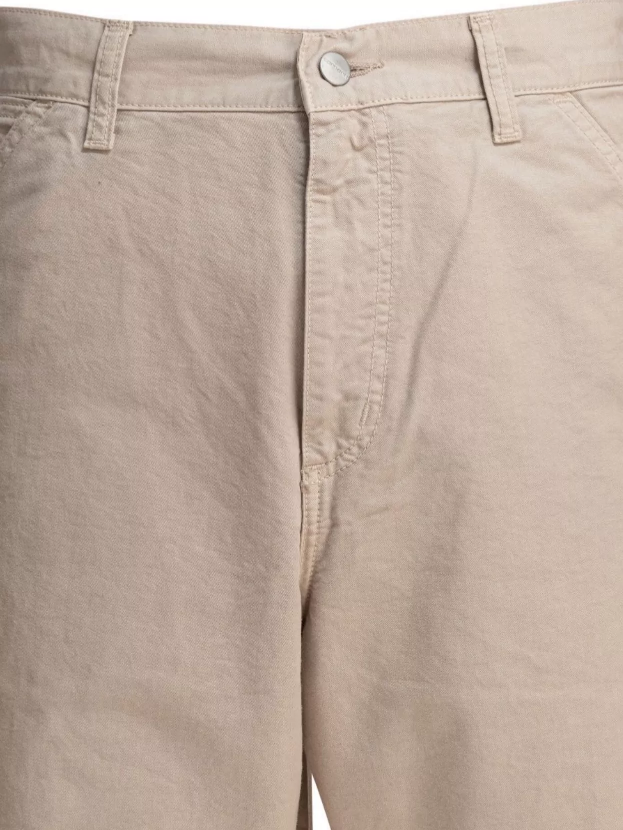 Carhartt Denim Trousers With Belt Loops And Pockets