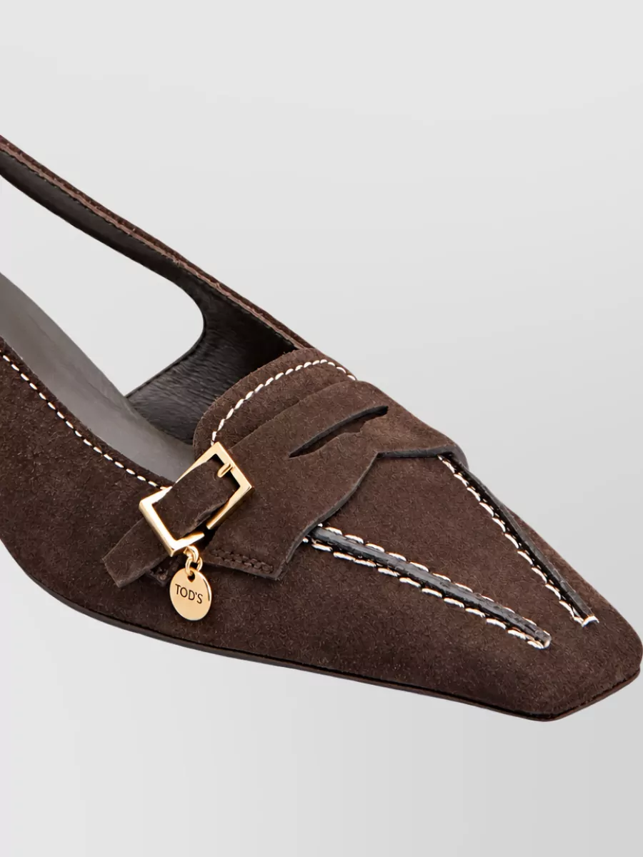Tod's Suede Leather Mules