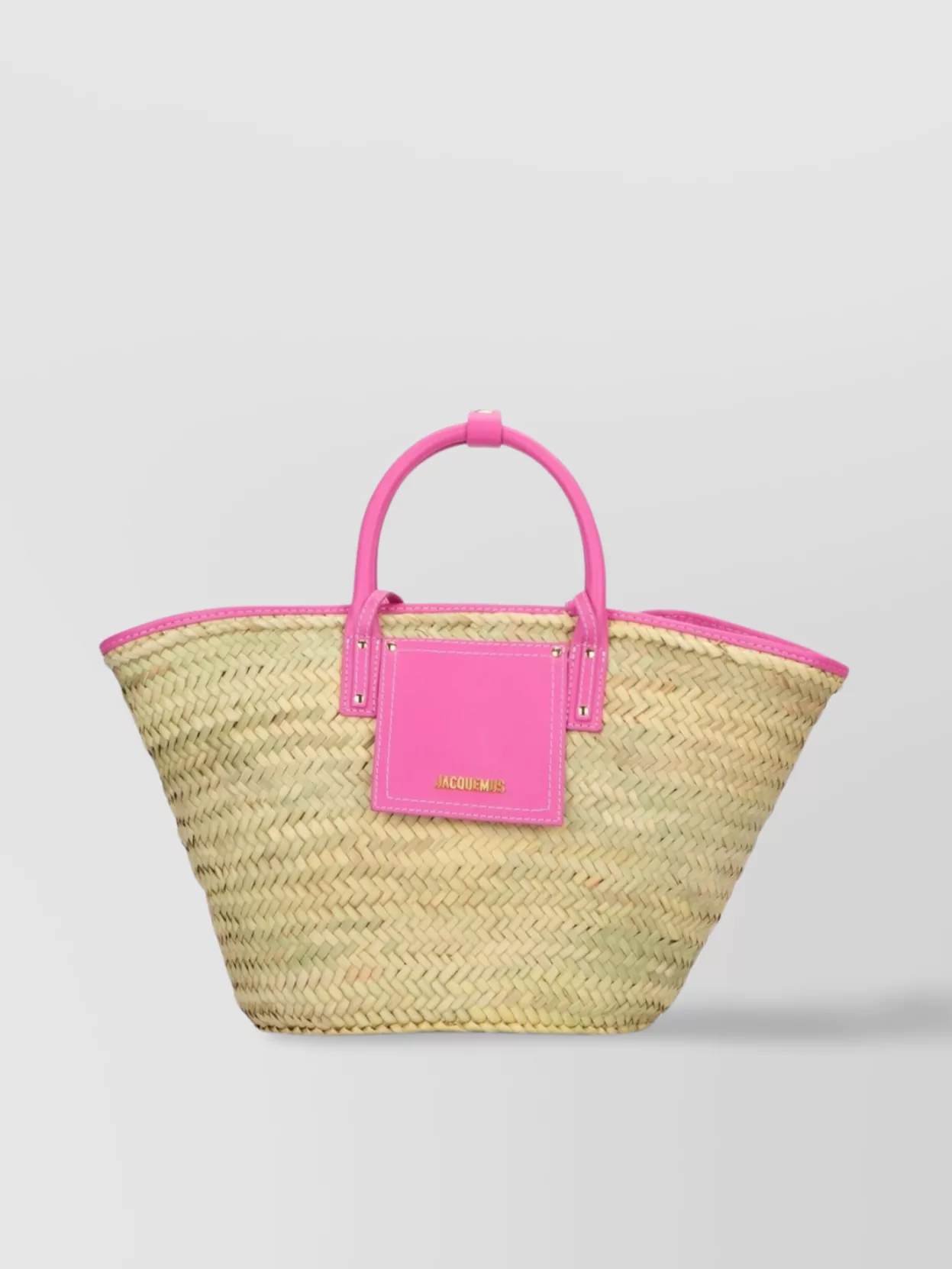 Shop Jacquemus Textured Weave Shoulder Bag