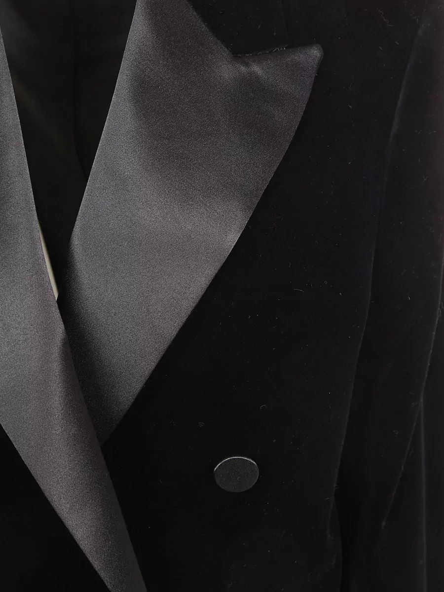 Golden Goose Journey Boyfriend Double Breasted Velvet Jacket