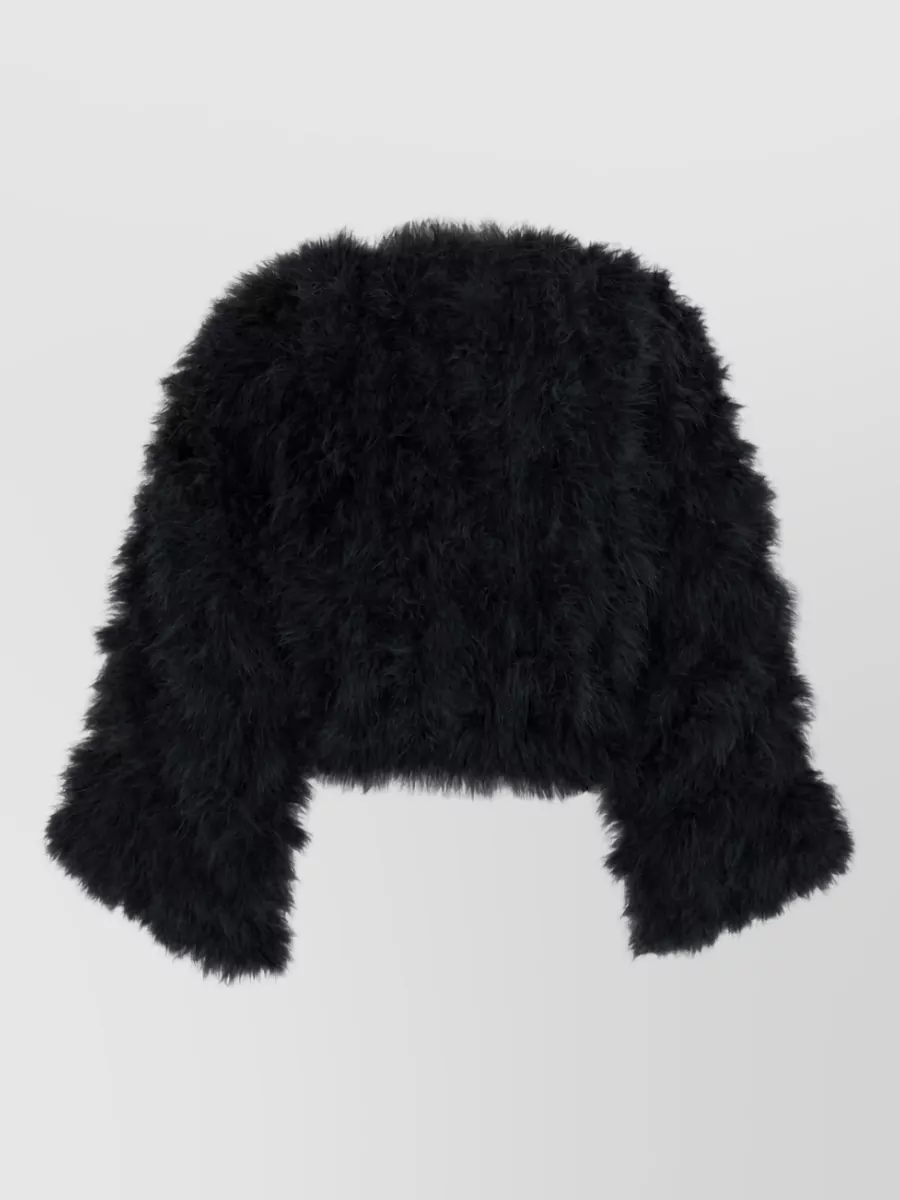Yves Salomon Feather down cropped jacket