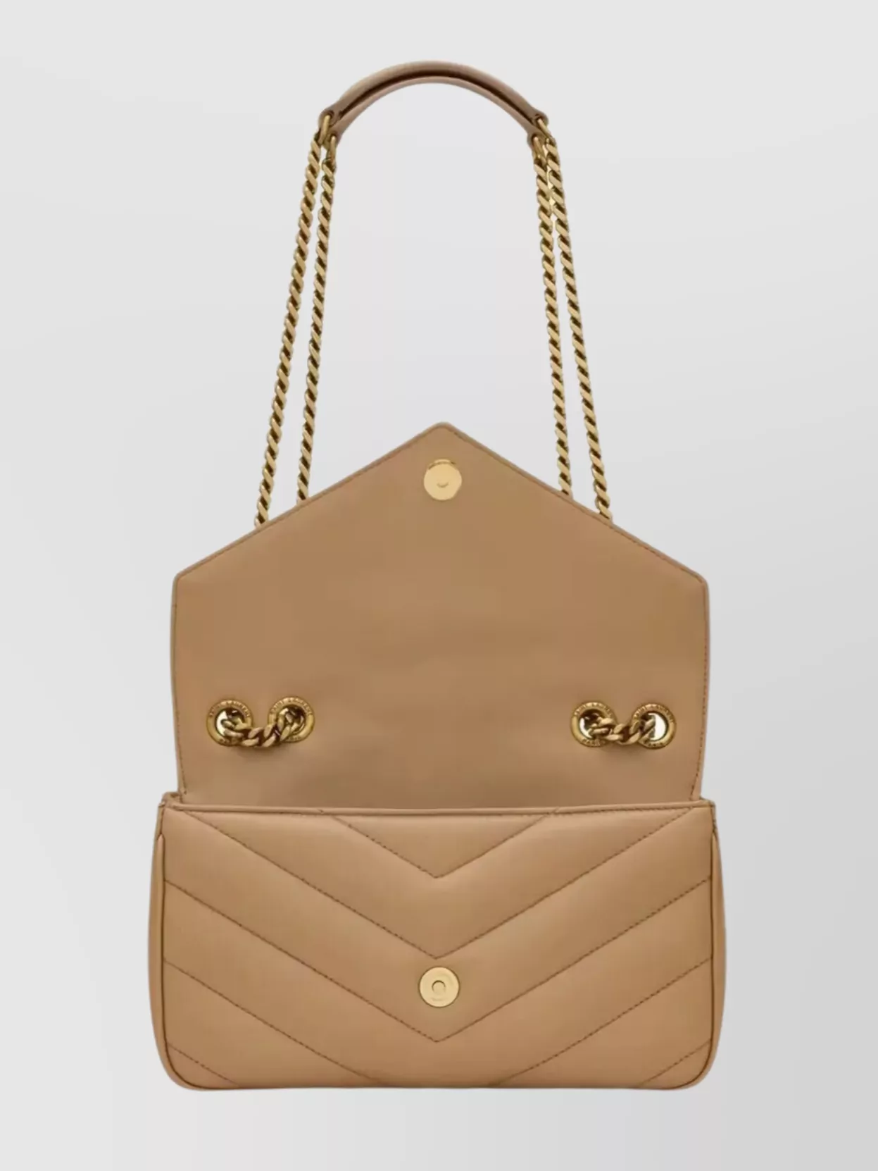 Saint Laurent Small Quilted Lambskin Bag With Chain Strap
