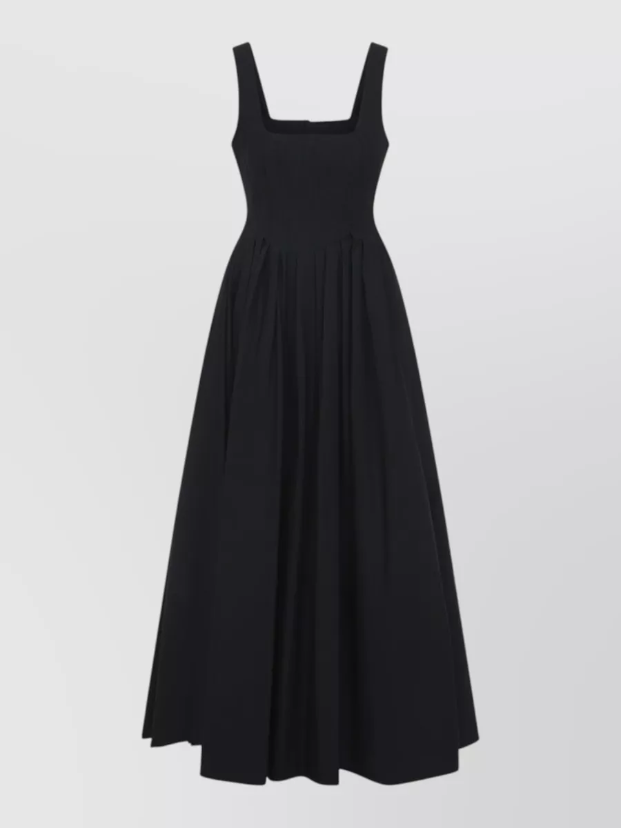 Sportmax Cotton Sleeveless Square-Neck Maxi Dress