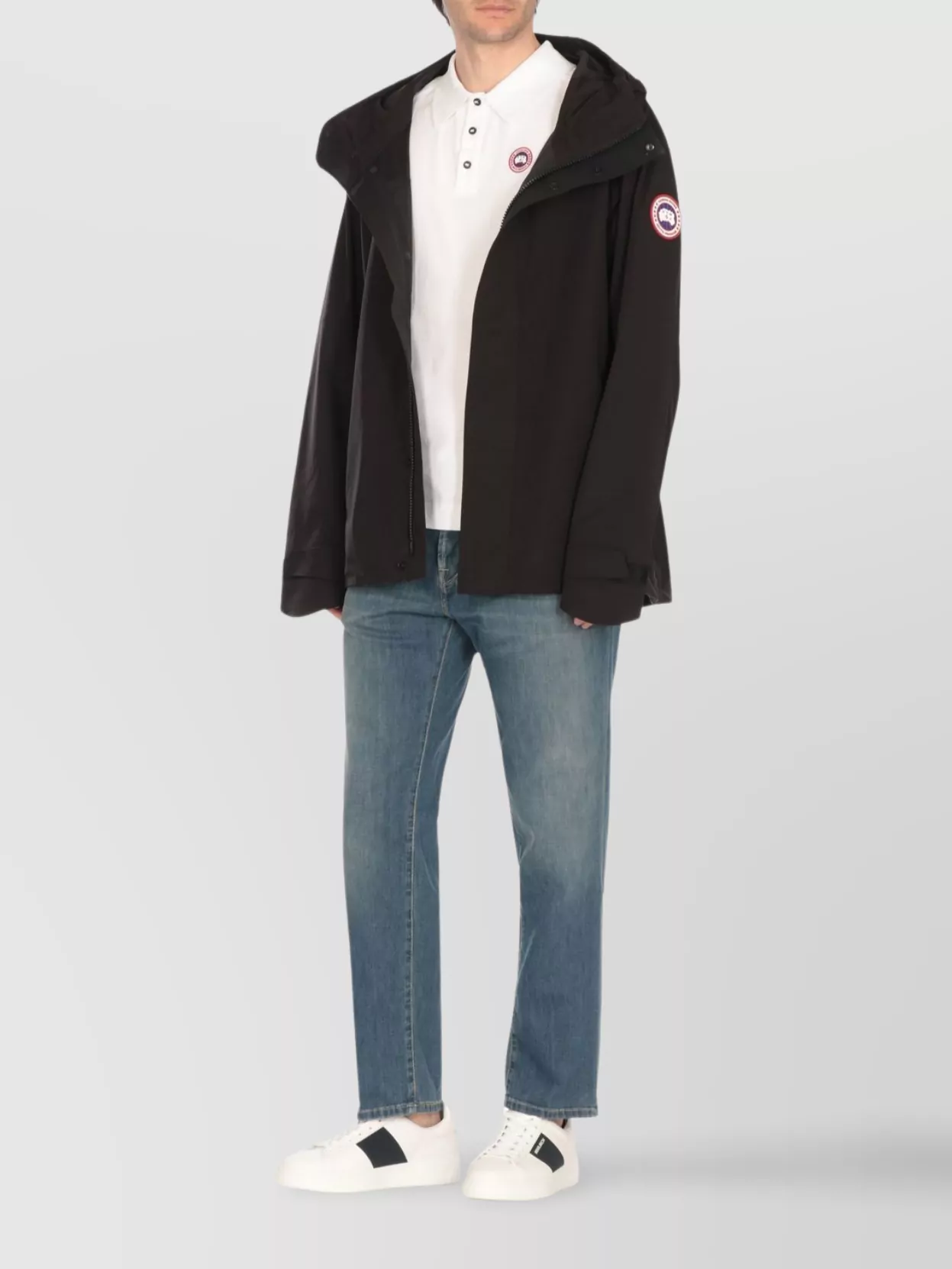 Canada Goose Adjustable Cuffs Hood Long Sleeves Pockets