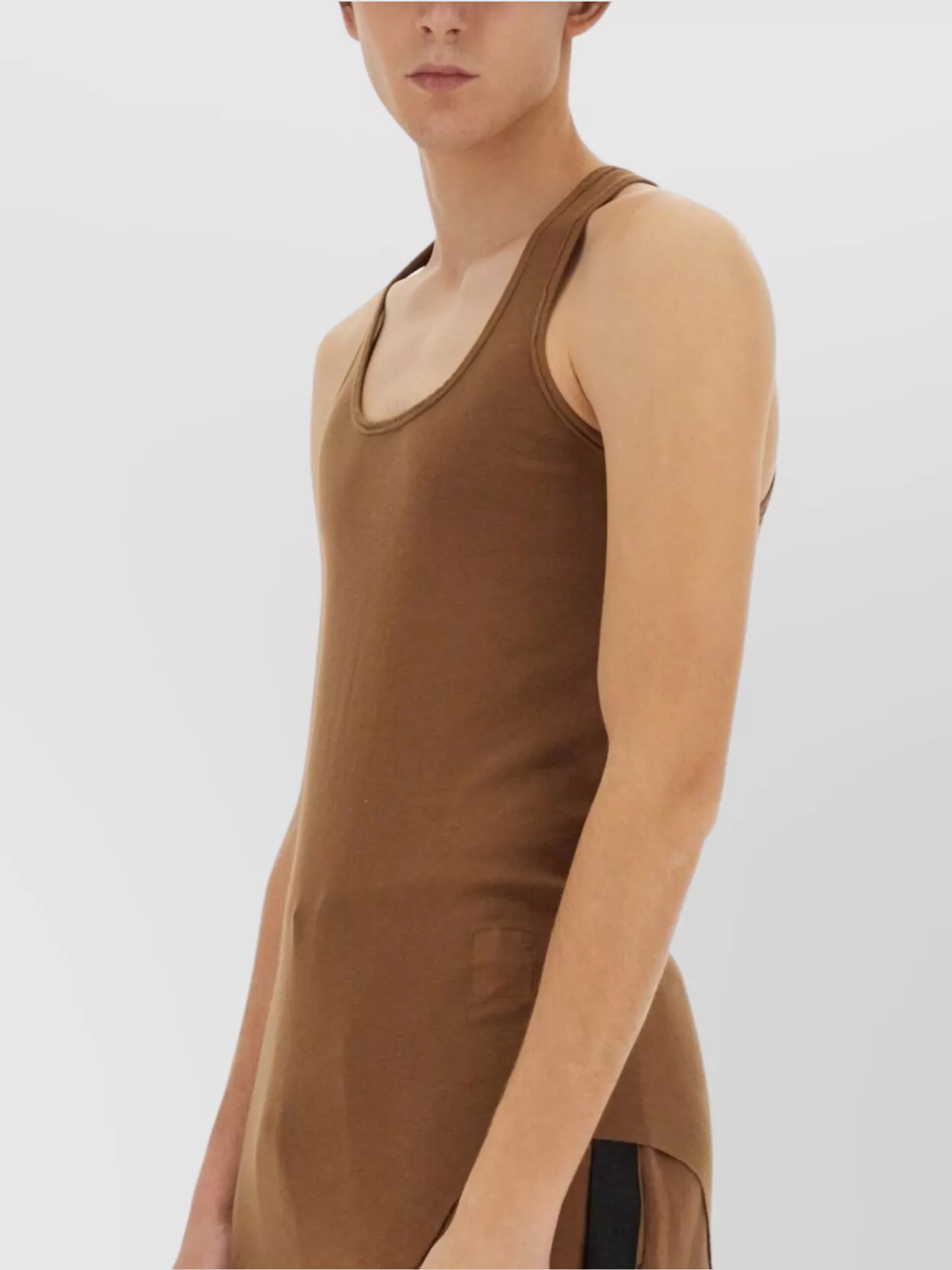 Rick Owens Drkshdw Fitted Cotton Tank Top
