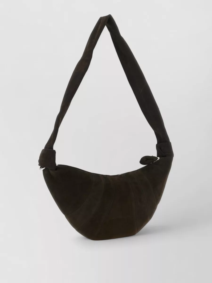 Lemaire lamb leather croissant medium crossbody bag