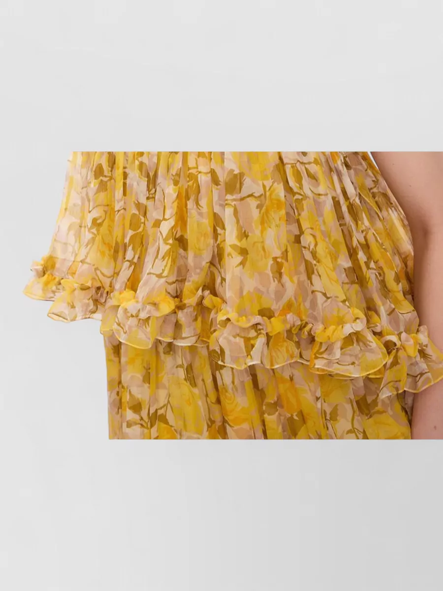 Chloé Silk Ruffled Maxi Dress