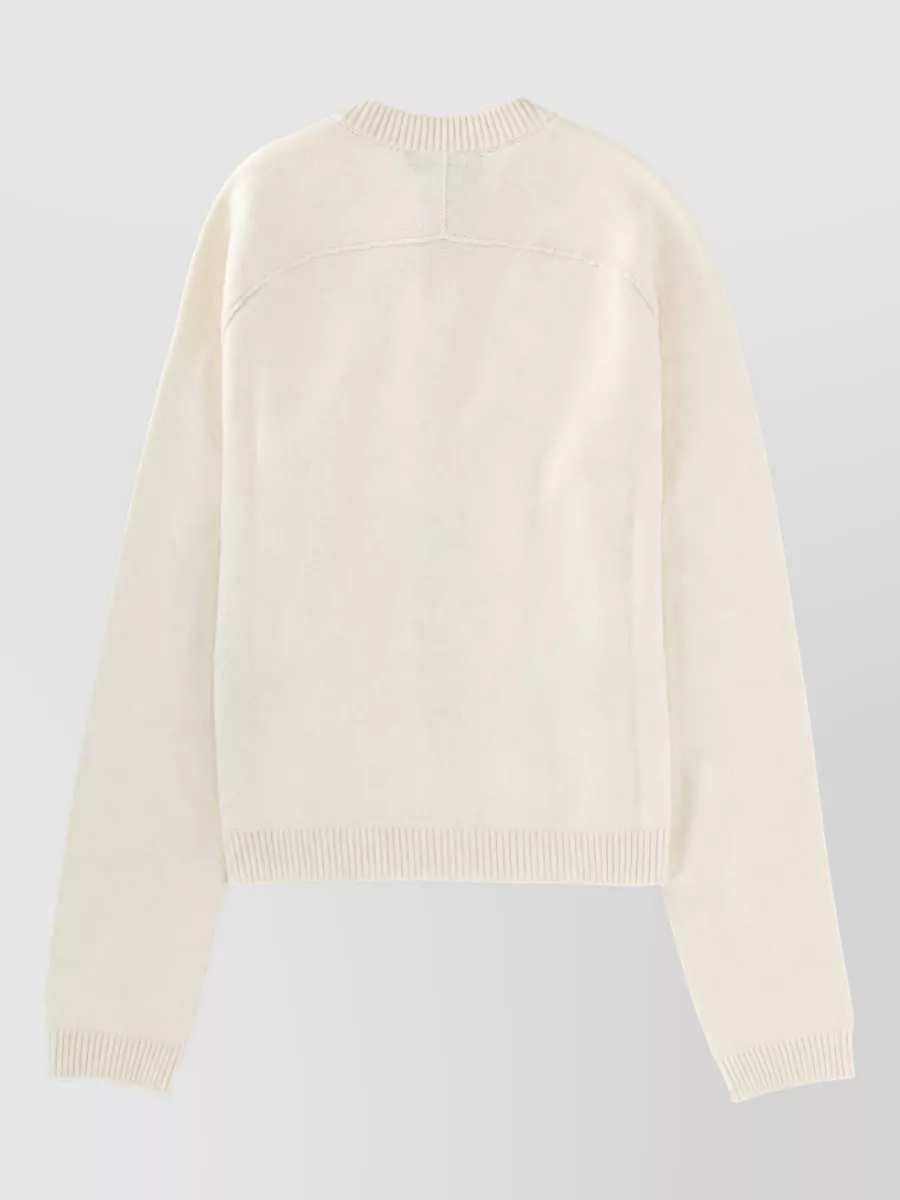 Gucci Cardigan Jacket Clamp Front Ribbed Cuffs Hem