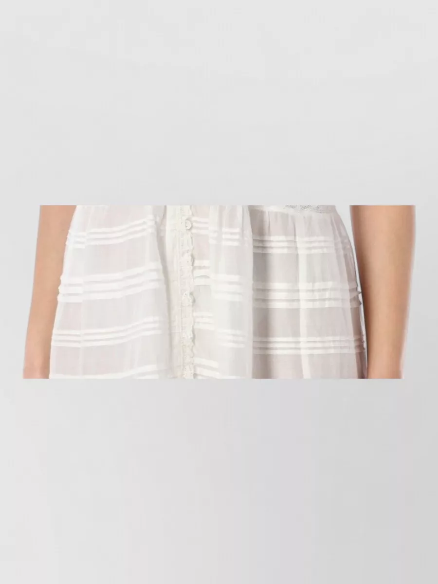 Isabel Marant Etoile Paule Long Dress Sangallo Lace Tiers