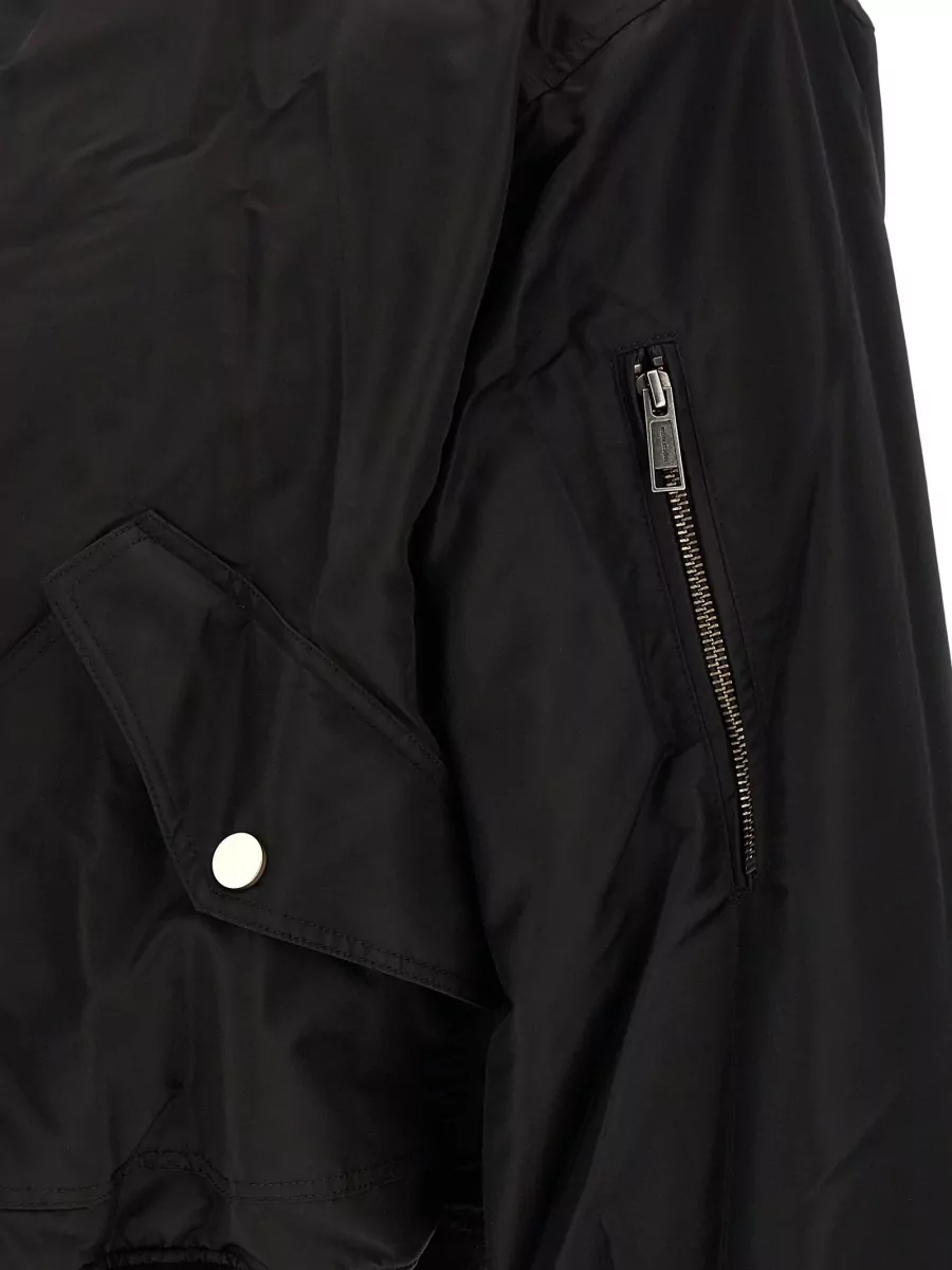Entire Studios Cropped Padded Bomber Jacket