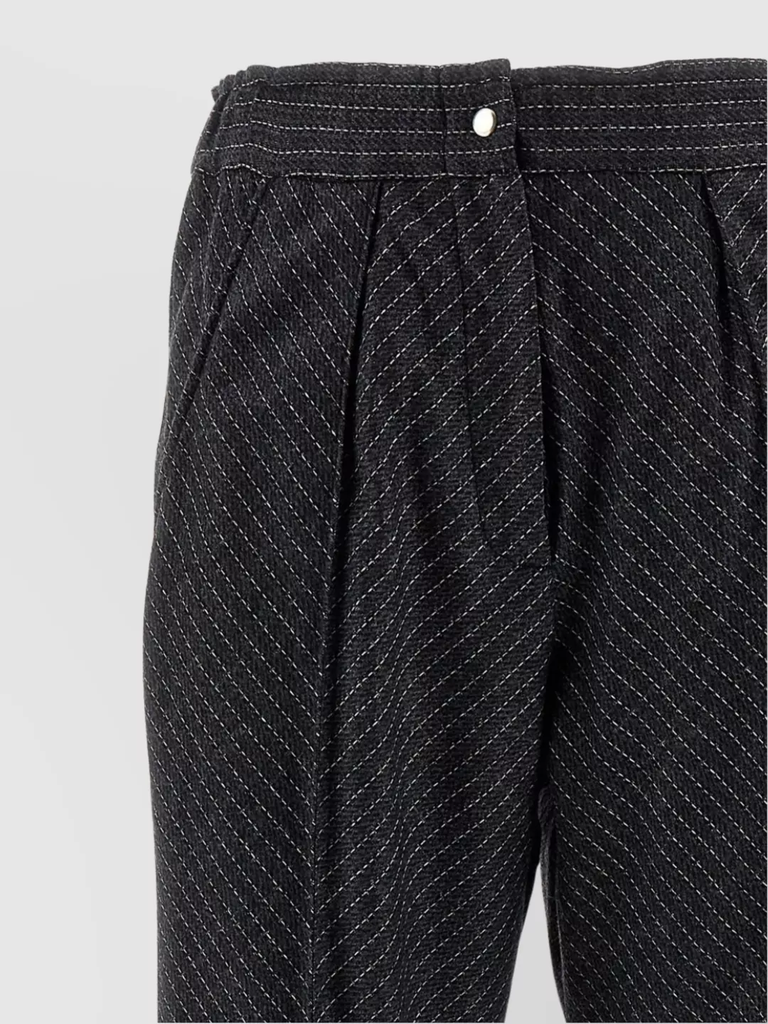 Isabel Marant Trousers With Pleated Front And Pockets