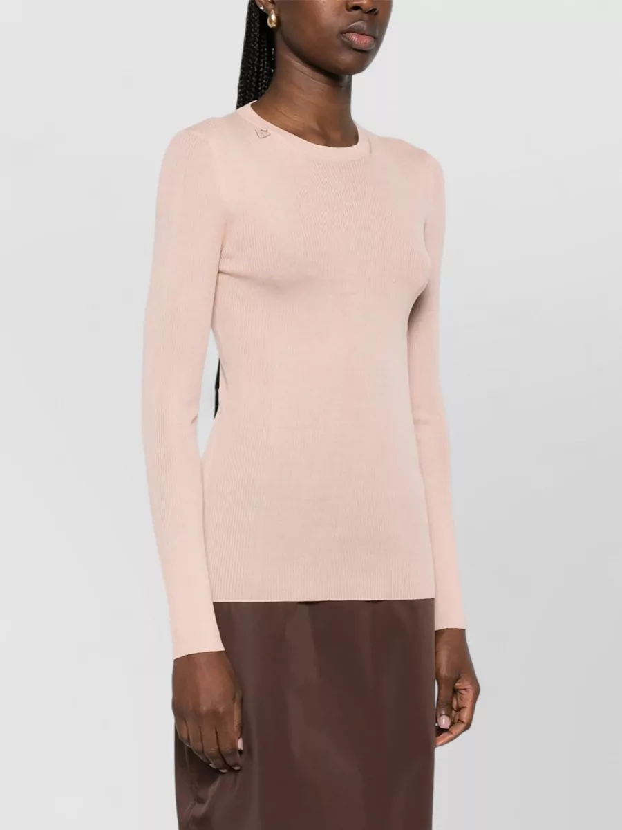 Prada Wool Knit Long Sleeve Crew Neck