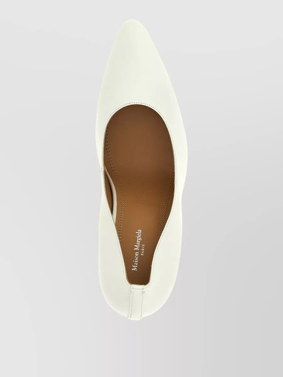 Maison Margiela Leather Tapered-Toe Pumps
