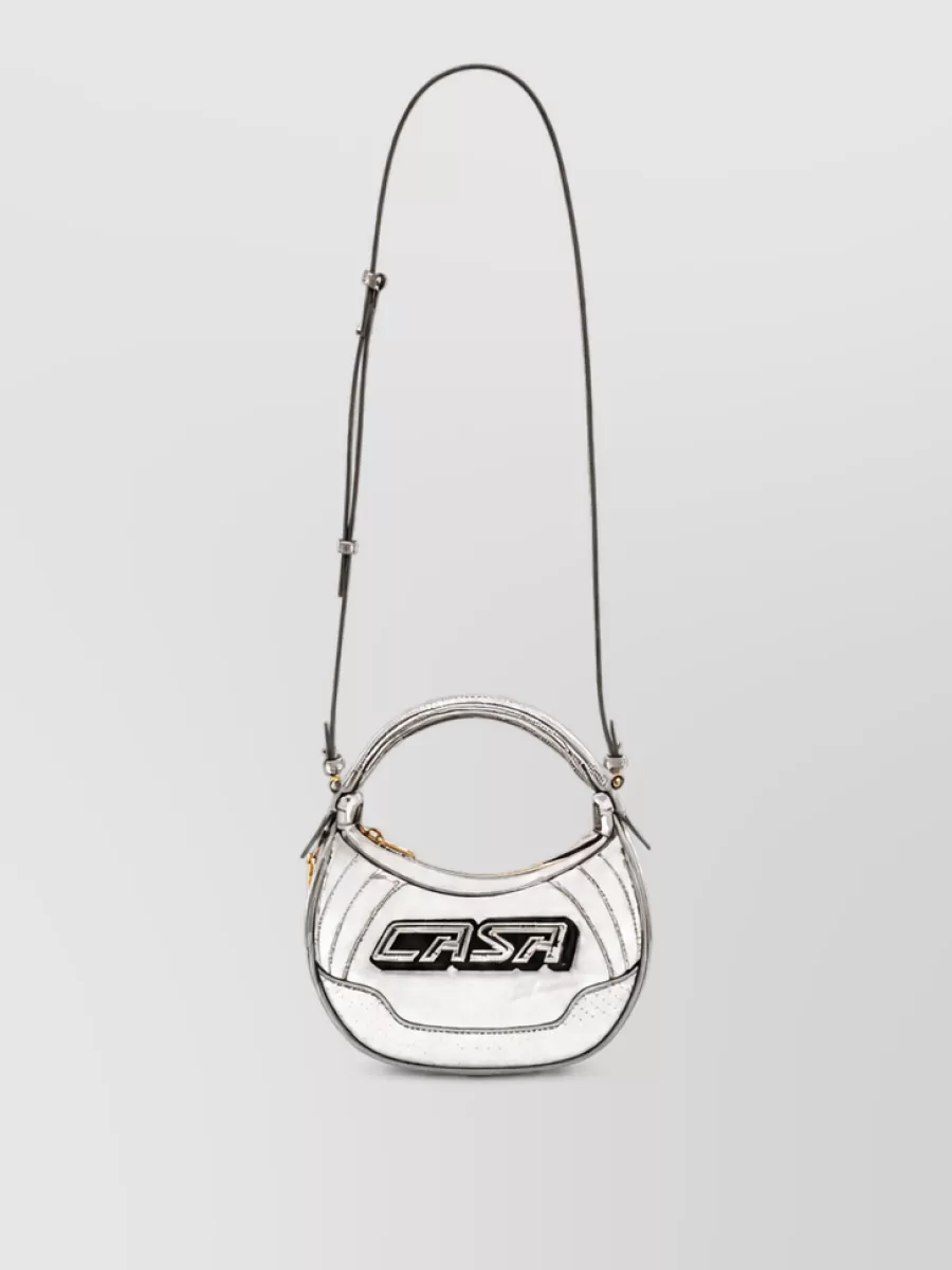 Casablanca exotic leather mini shoulder bag