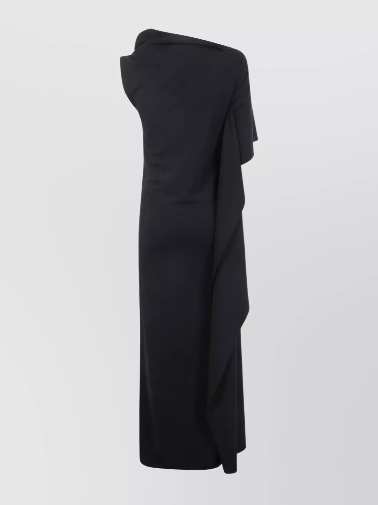 Sportmax Asymmetrical One Shoulder Floor Length Dress