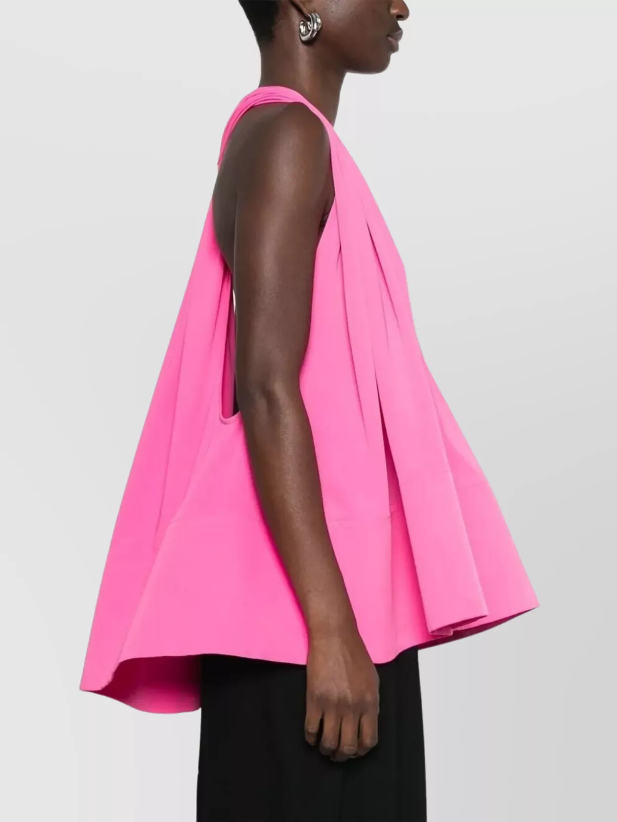 Jacquemus Draped V-Neck Top Open Back