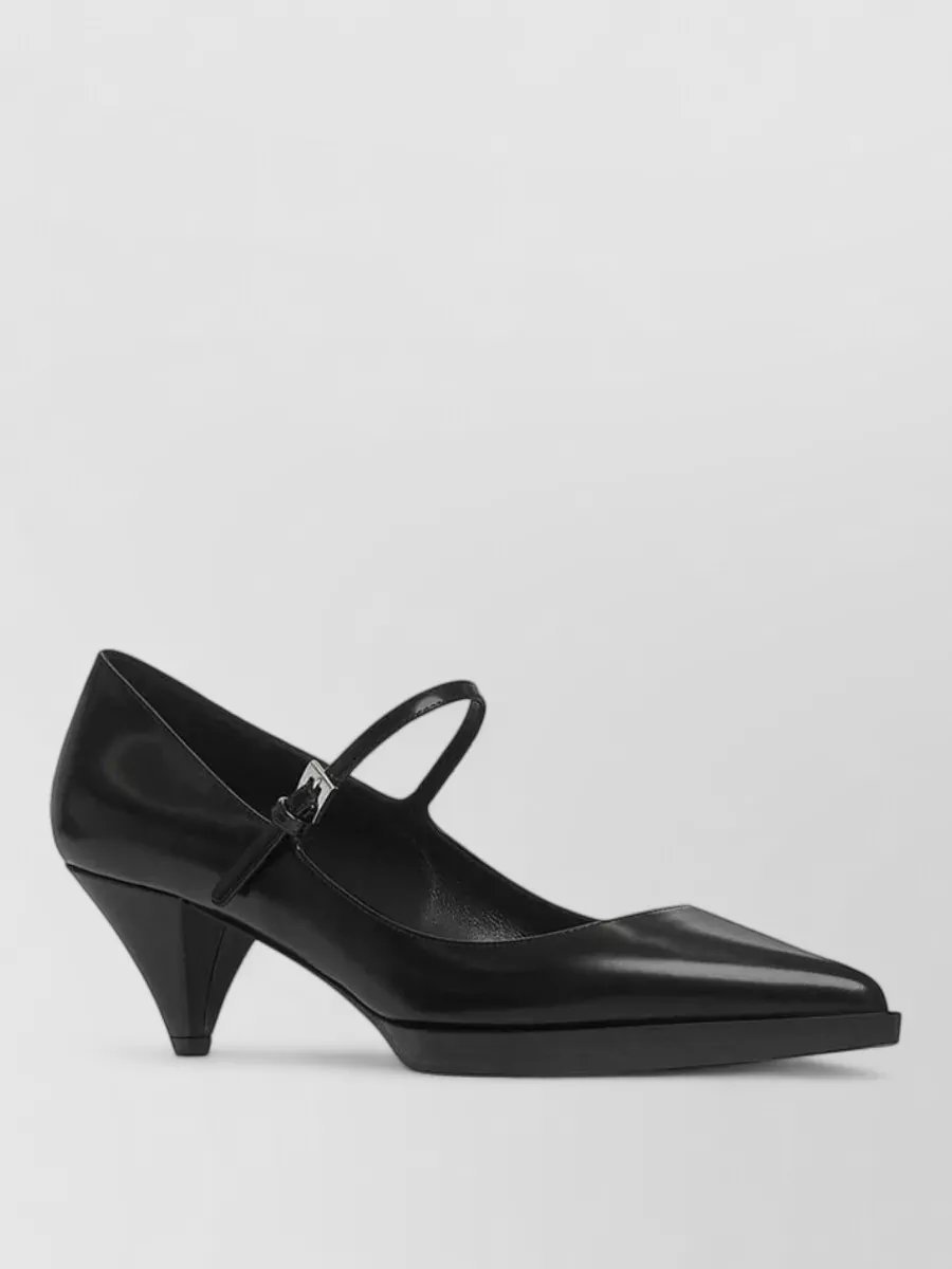 Prada leather high heel pumps