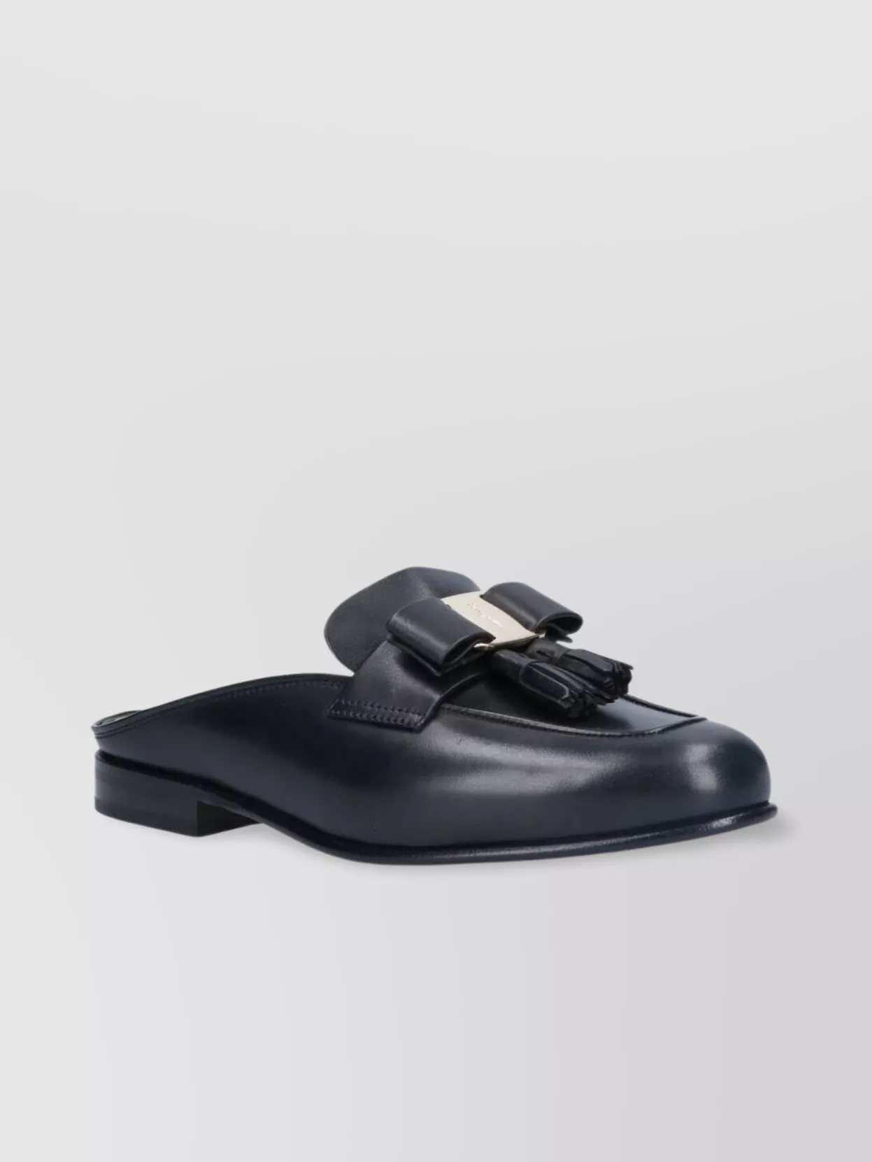 Ferragamo Tassel Round Toe Mules