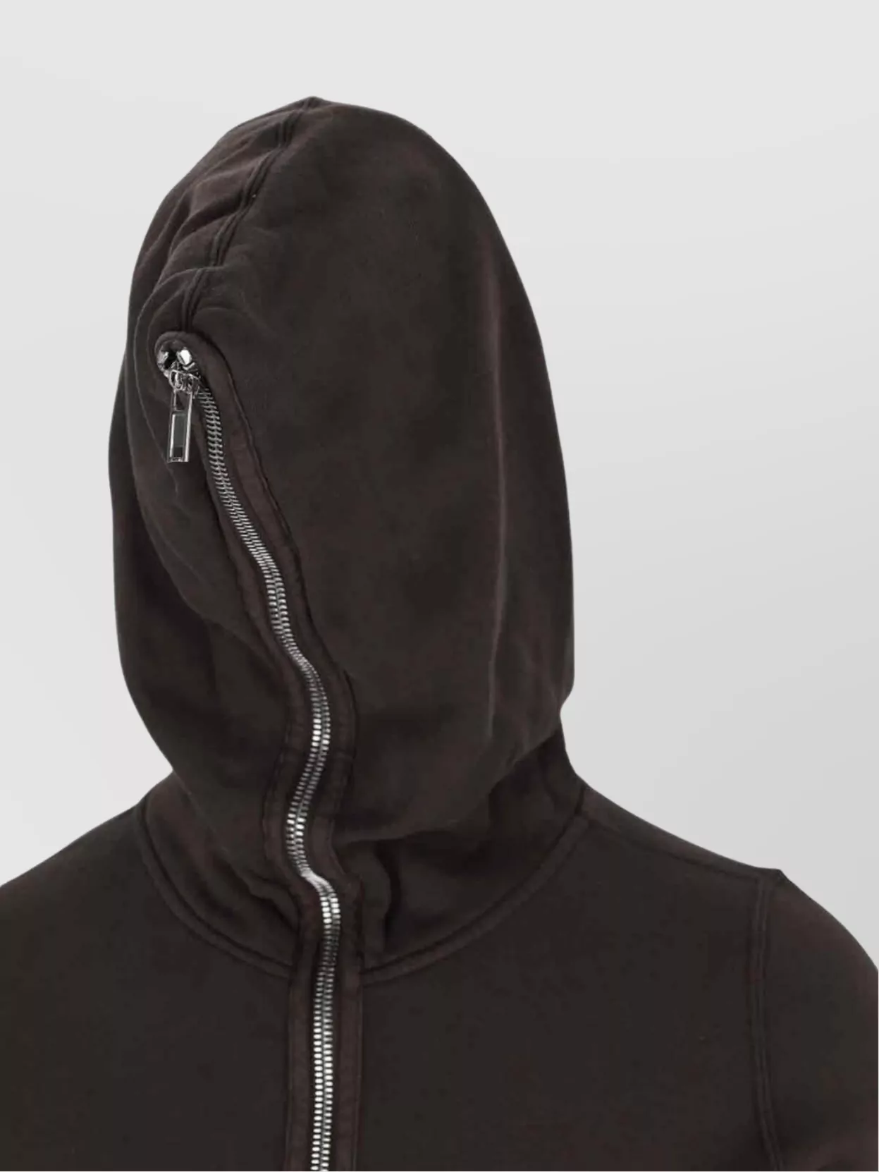 Rick Owens Drkshdw Hooded Sweatshirt With Front Pockets And Ribbed Cuffs
