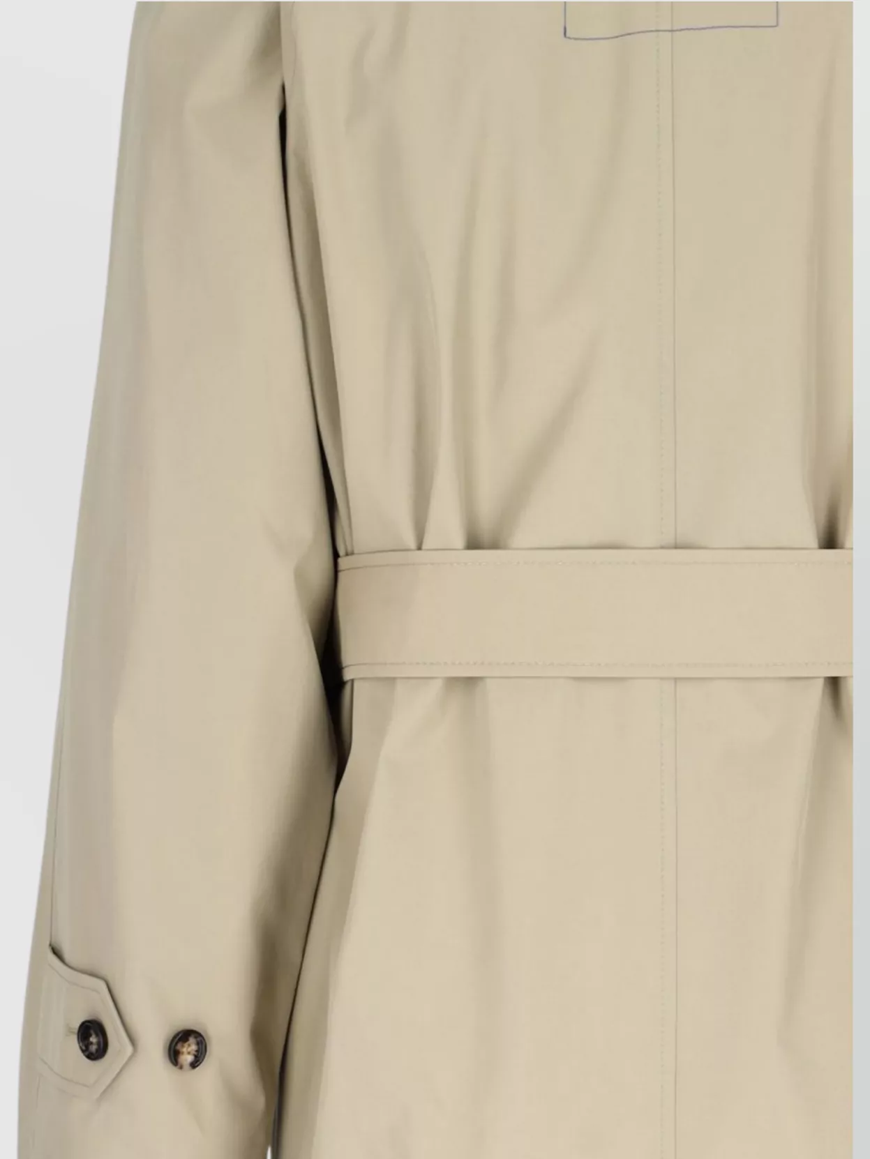 Burberry Waist Belted Long Length Single Breasted Jacket