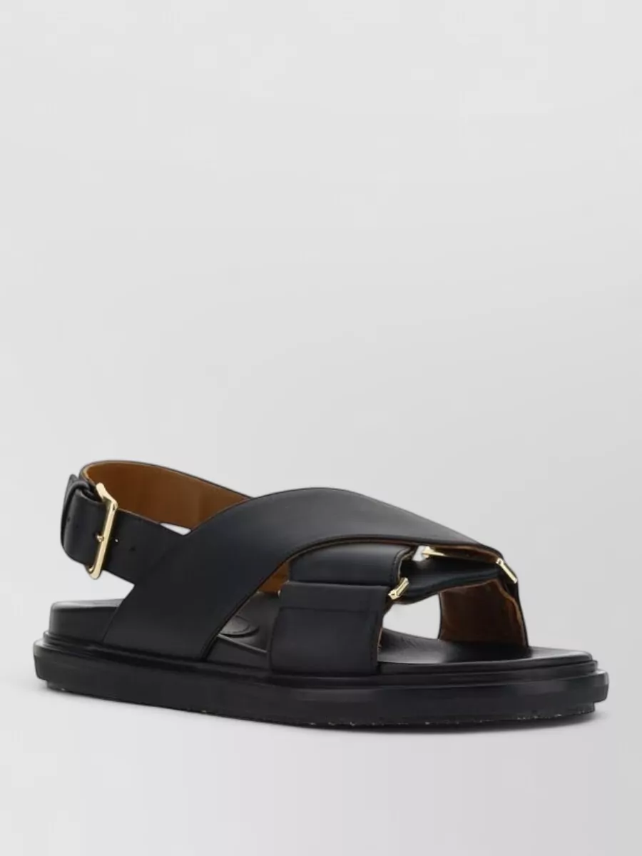 Marni leather fussbett sandals