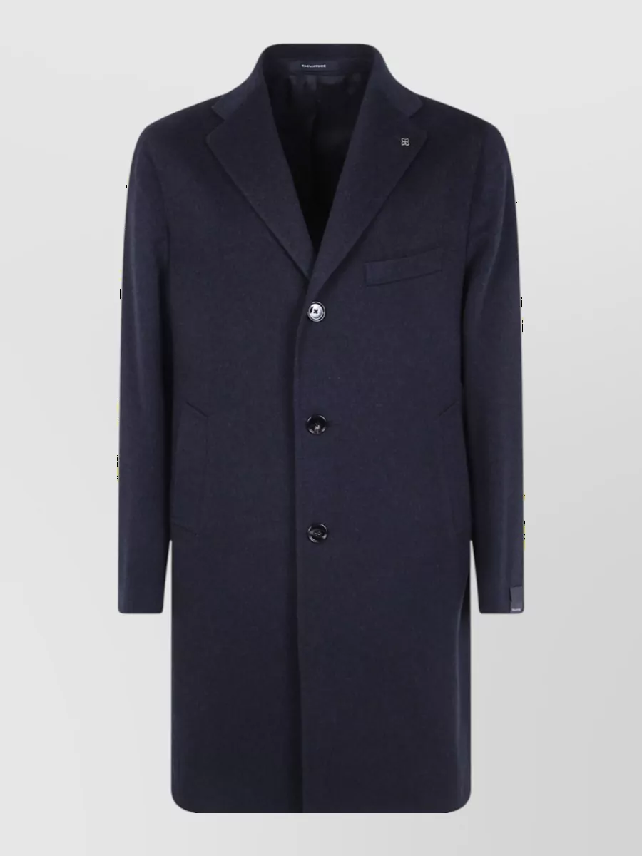 Tagliatore cashmere wool single-breasted coat