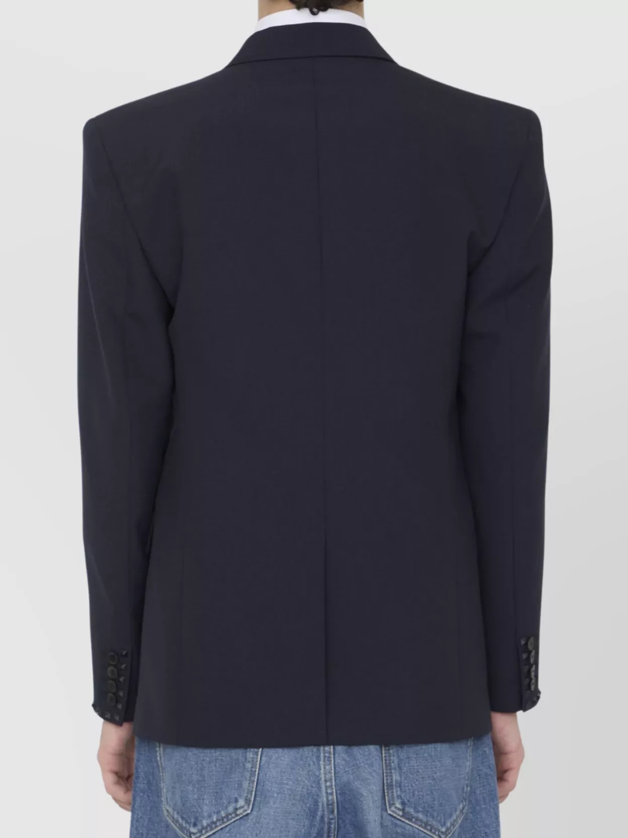 Valentino Garavani Jacket Wool Blend Peaked Lapels