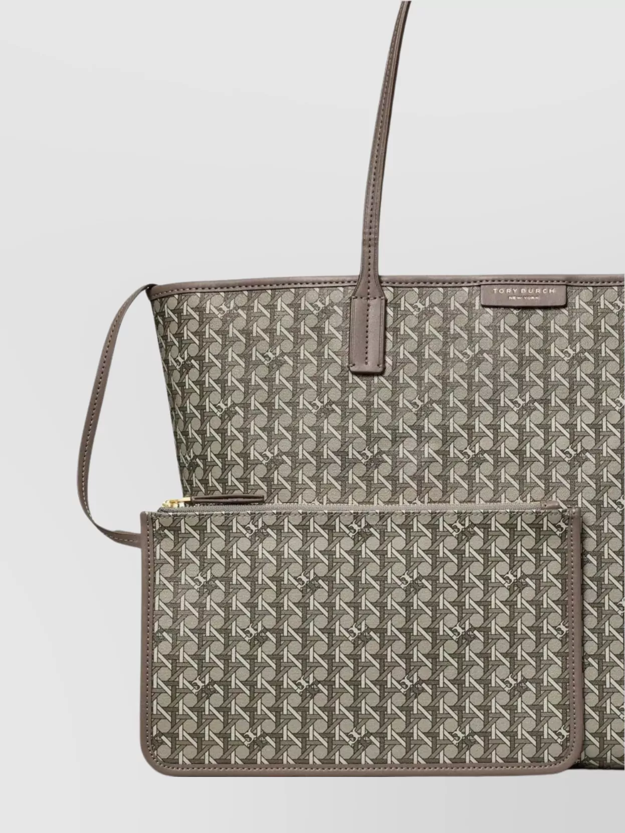 Tory Burch Zippered Shopper Tote Bag