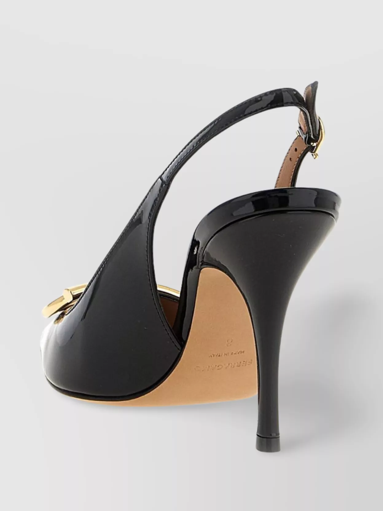Ferragamo 'Sara' Slingback Pumps Featuring Gold-Tone Hardware