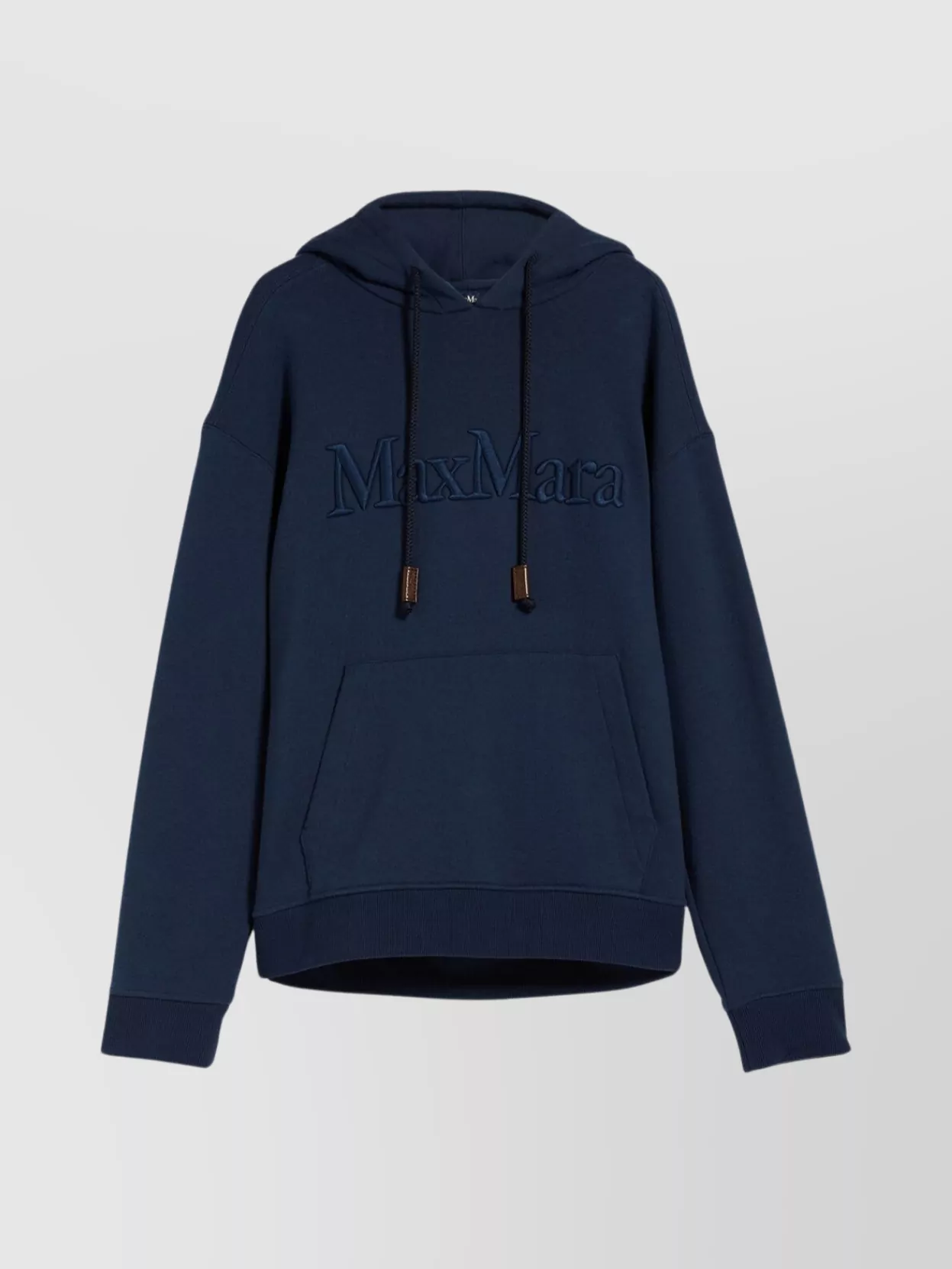 Shop 's Max Mara Relaxed Fit Hooded Knitwear In Cyan