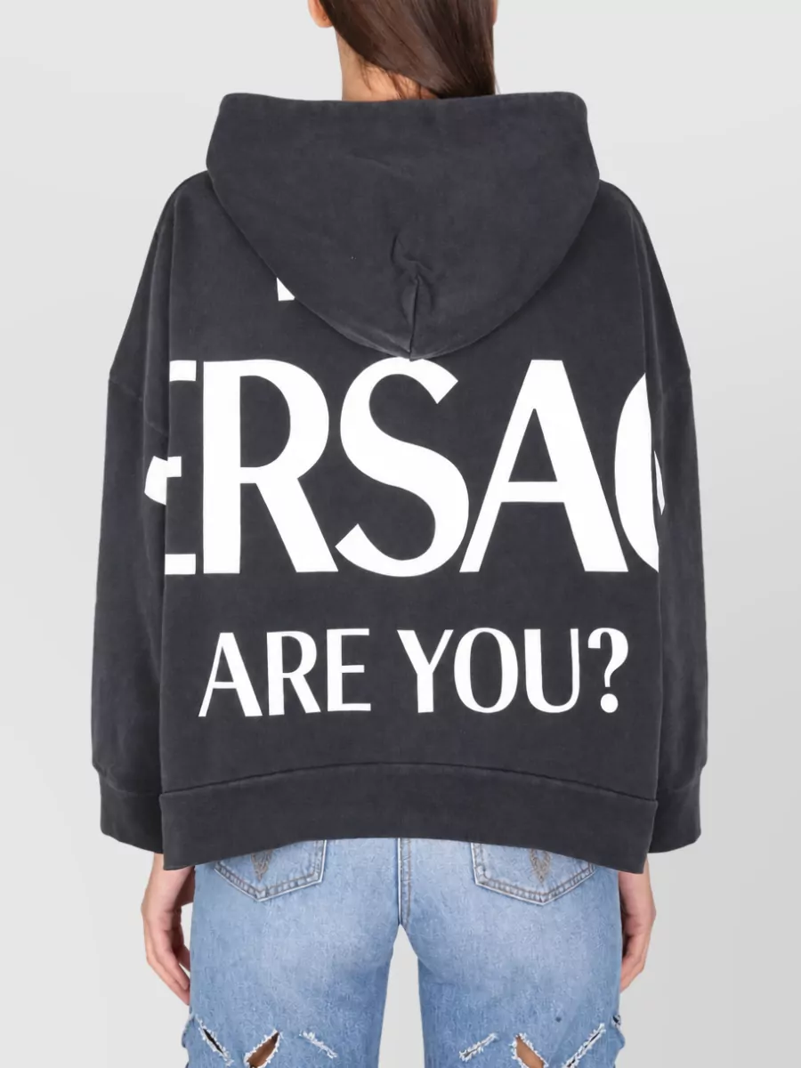 Versace Logo Hooded Sweatshirt