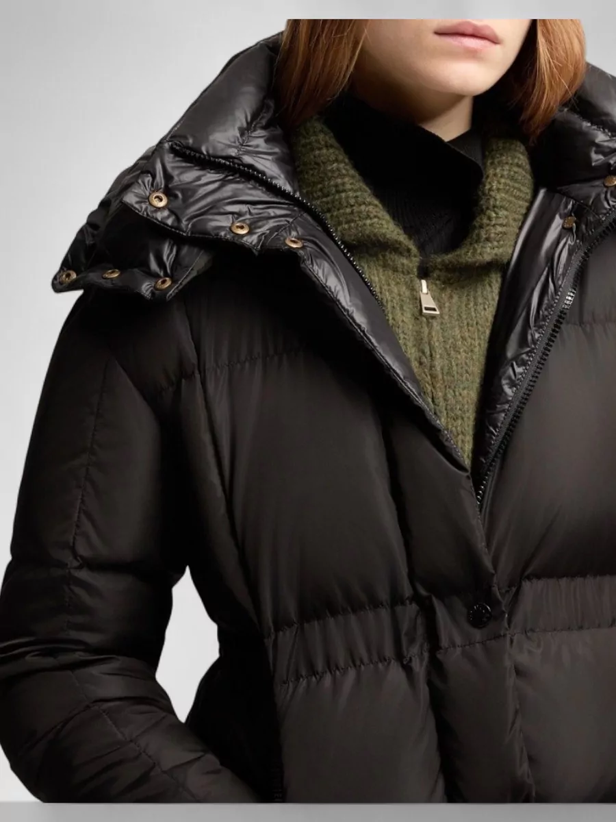 Moncler Down Hooded Short Puffer Jacket