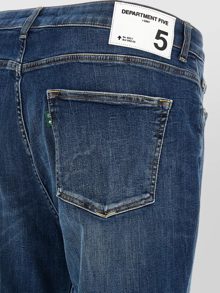 Department 5 Denim Cropped Mid-Rise Straight-Leg Jeans