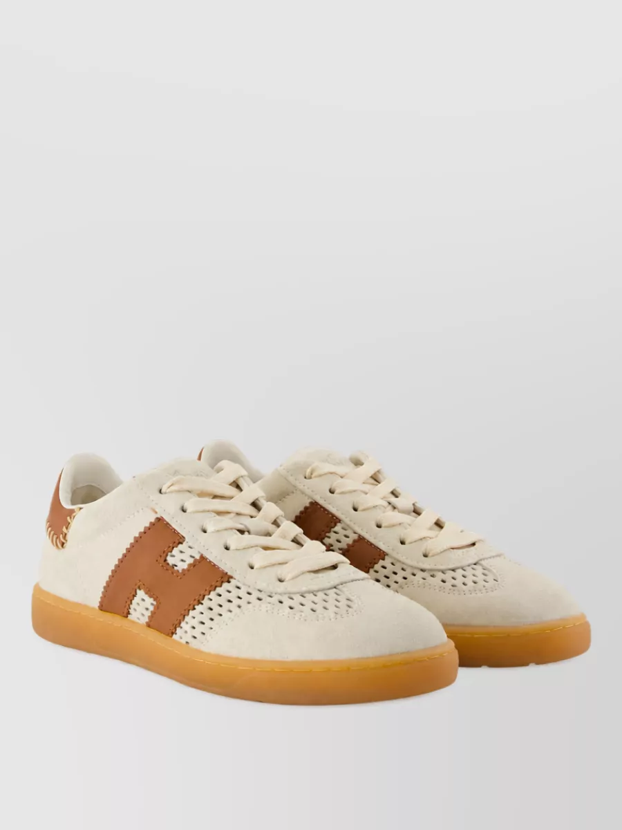 Hogan leather lace-up sneakers