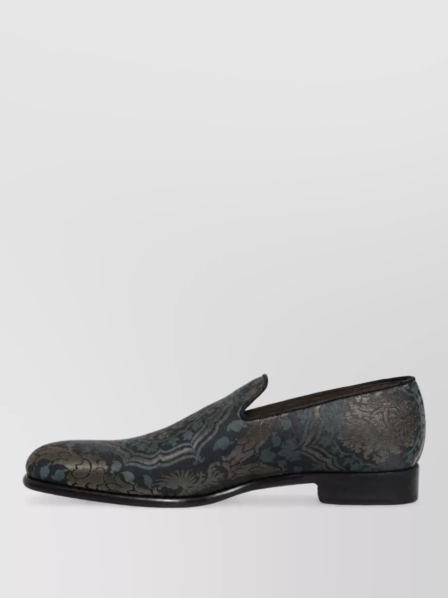 Dolce&Gabbana Floral Brocade Monk Shoes