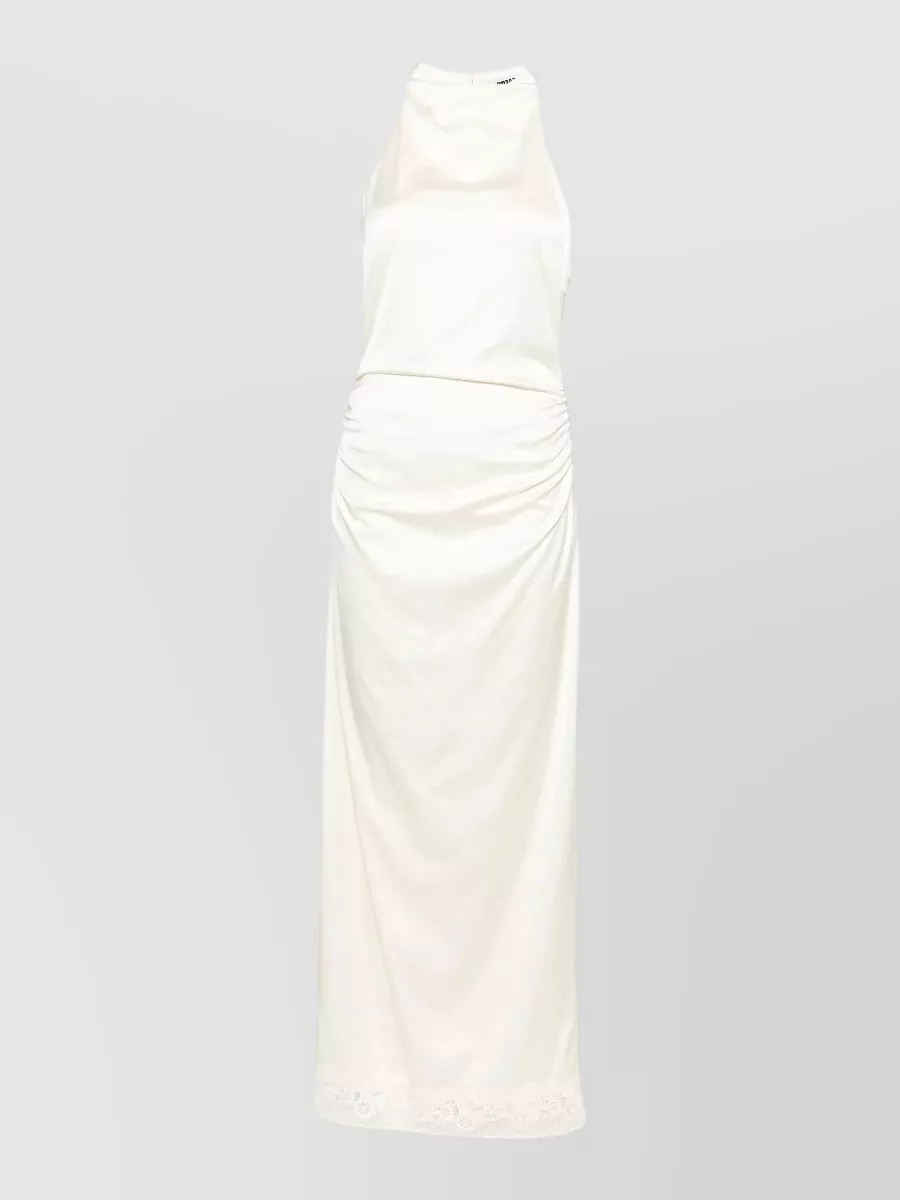 Rotate lace high-neck maxi dress
