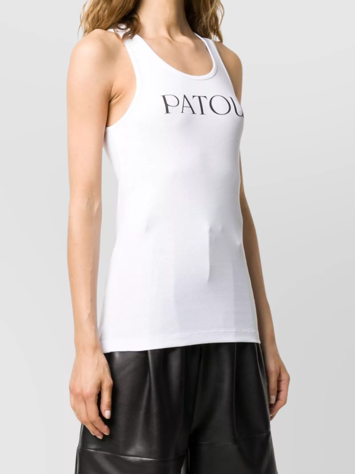 Patou Scoop Neck Stretch Tank Top