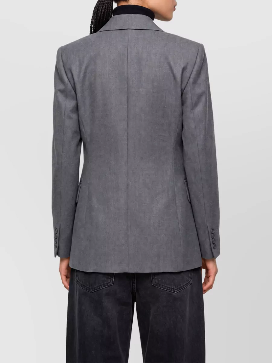 Max Mara Virgin Wool Double-Breasted Suit Jacket