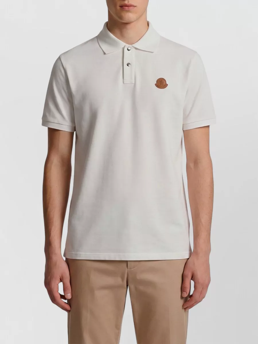 Moncler cotton piqué regular-fit polo shirt