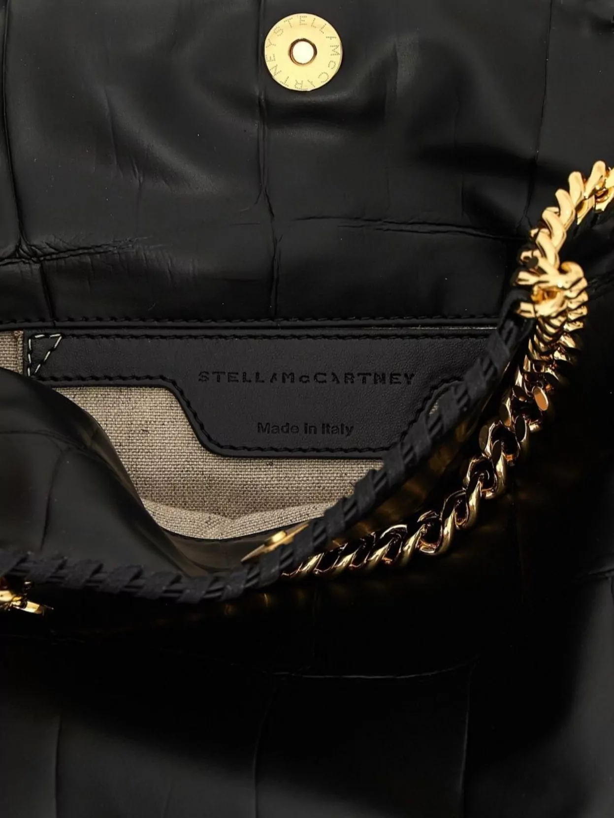 Stella Mccartney Quilted Chain Strap Tote Bag