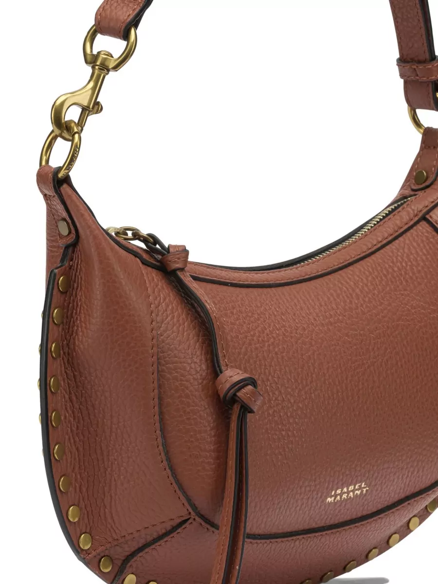 Isabel Marant Oskan Moon Small Studded Shoulder Bag