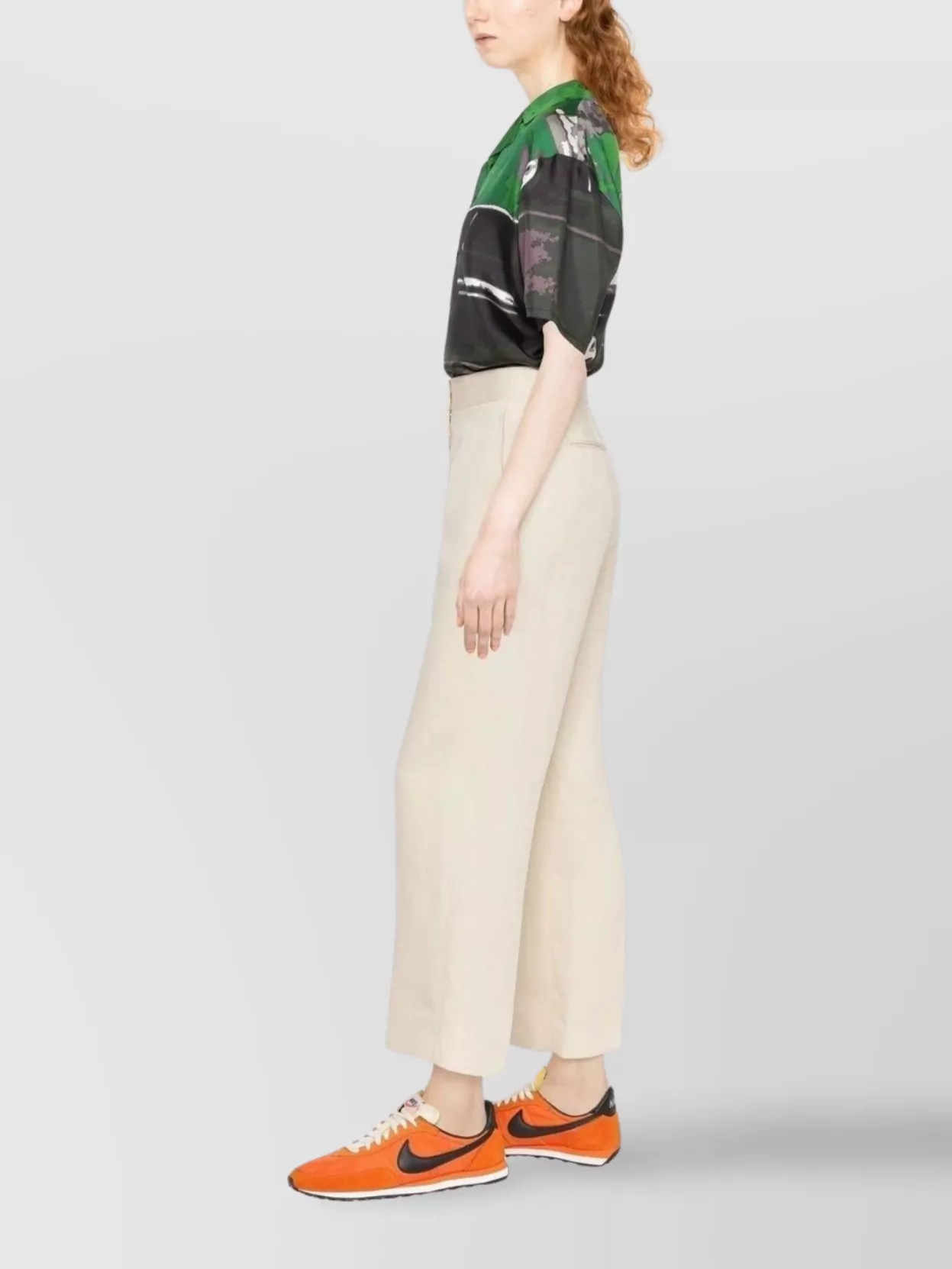 Msgm Pleated Trousers With Back Pocket And Belt Loops In Neutral