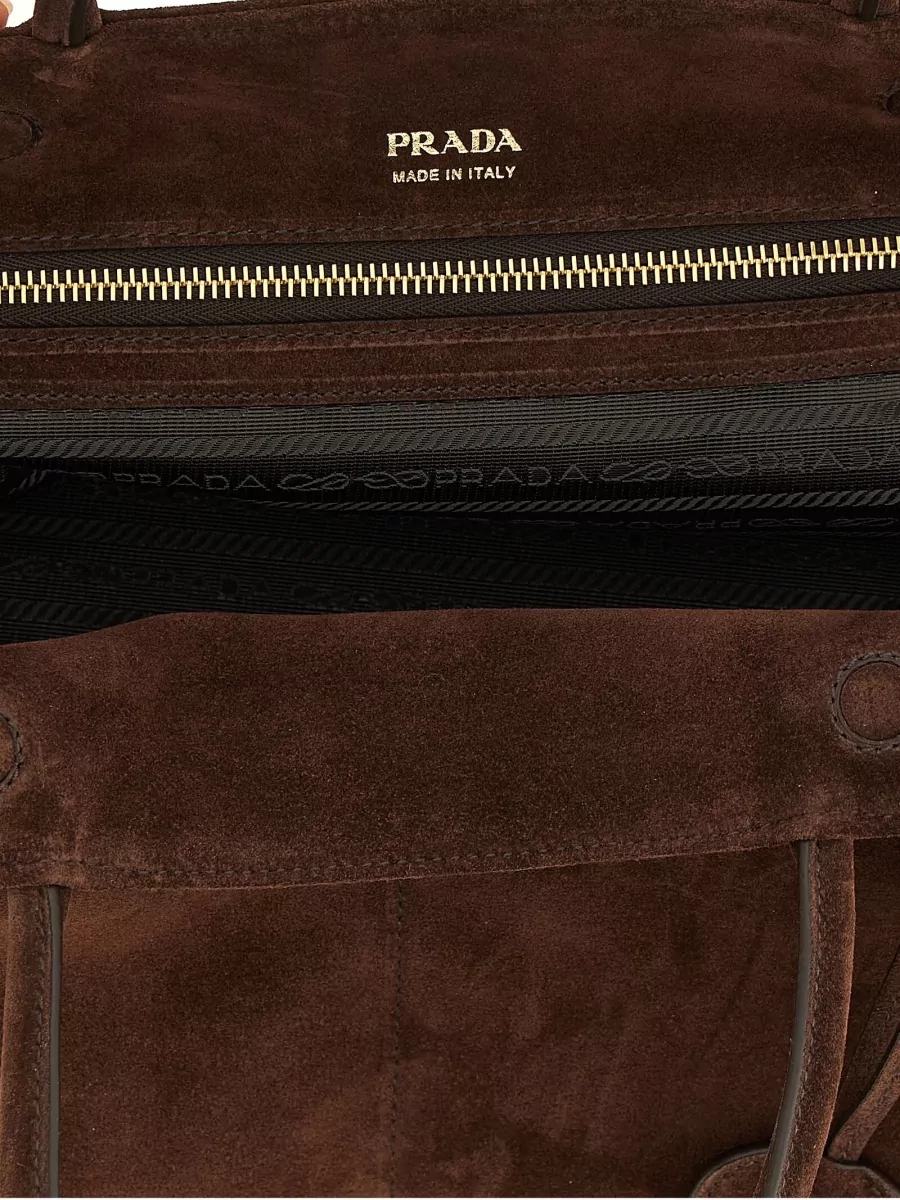 Prada Na Na Suede Tote Bag