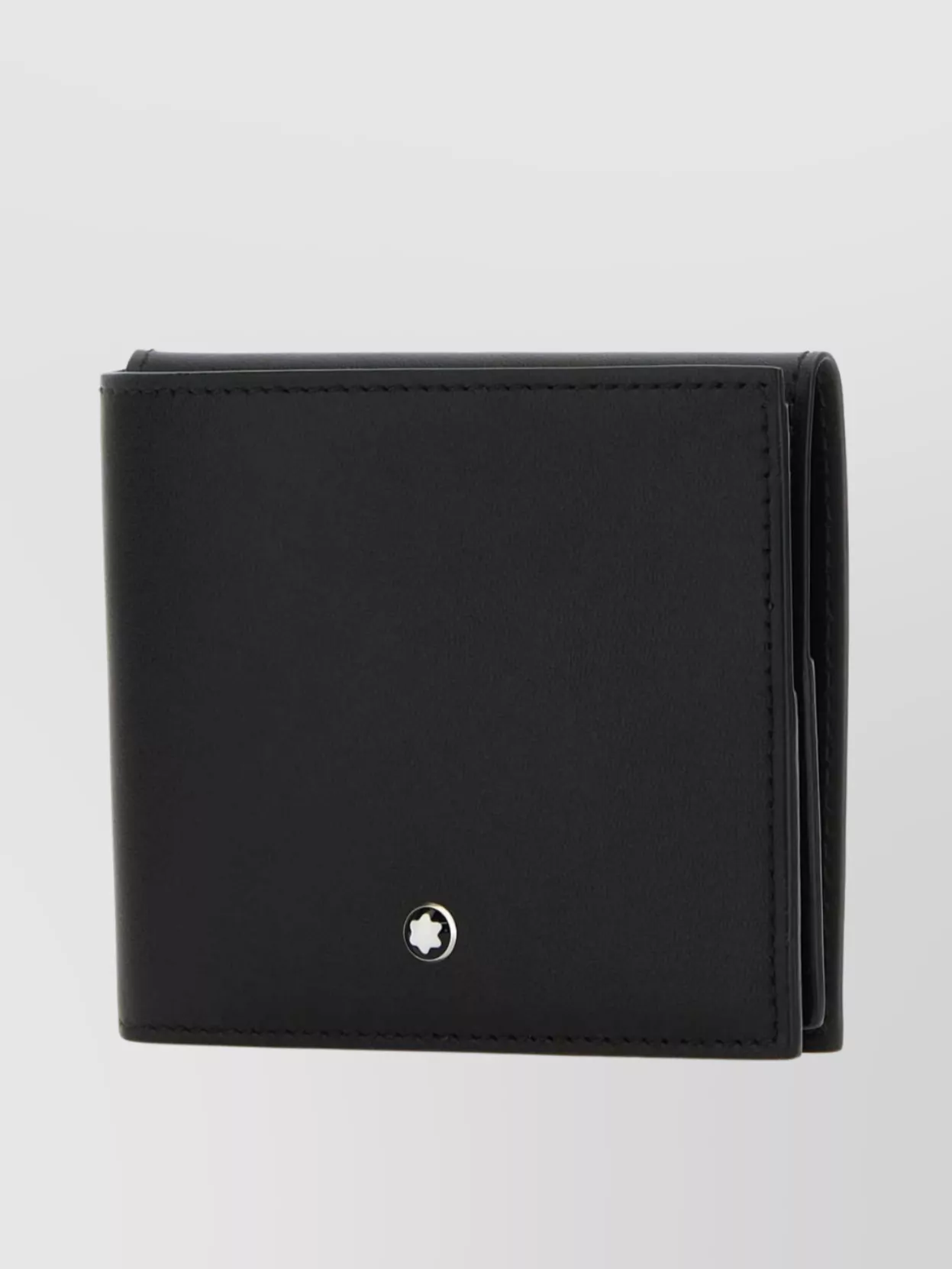 Shop Montblanc Leather Bifold Wallet With Fold