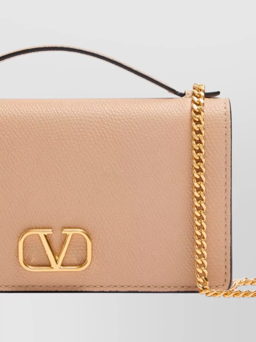 Valentino Garavani Vlogo Signature Leather Cross-Body Bag