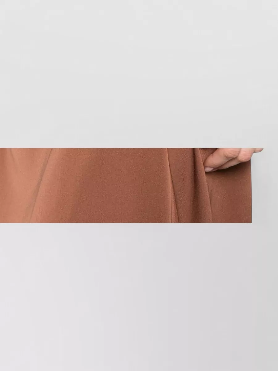 Silk95Five Silk Mid-Rise Pencil Skirt