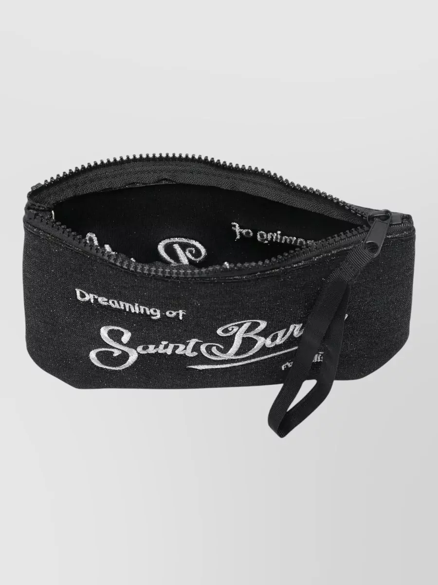 Mc2 Saint Barth Rectangular Clutch Bag Wrist Strap