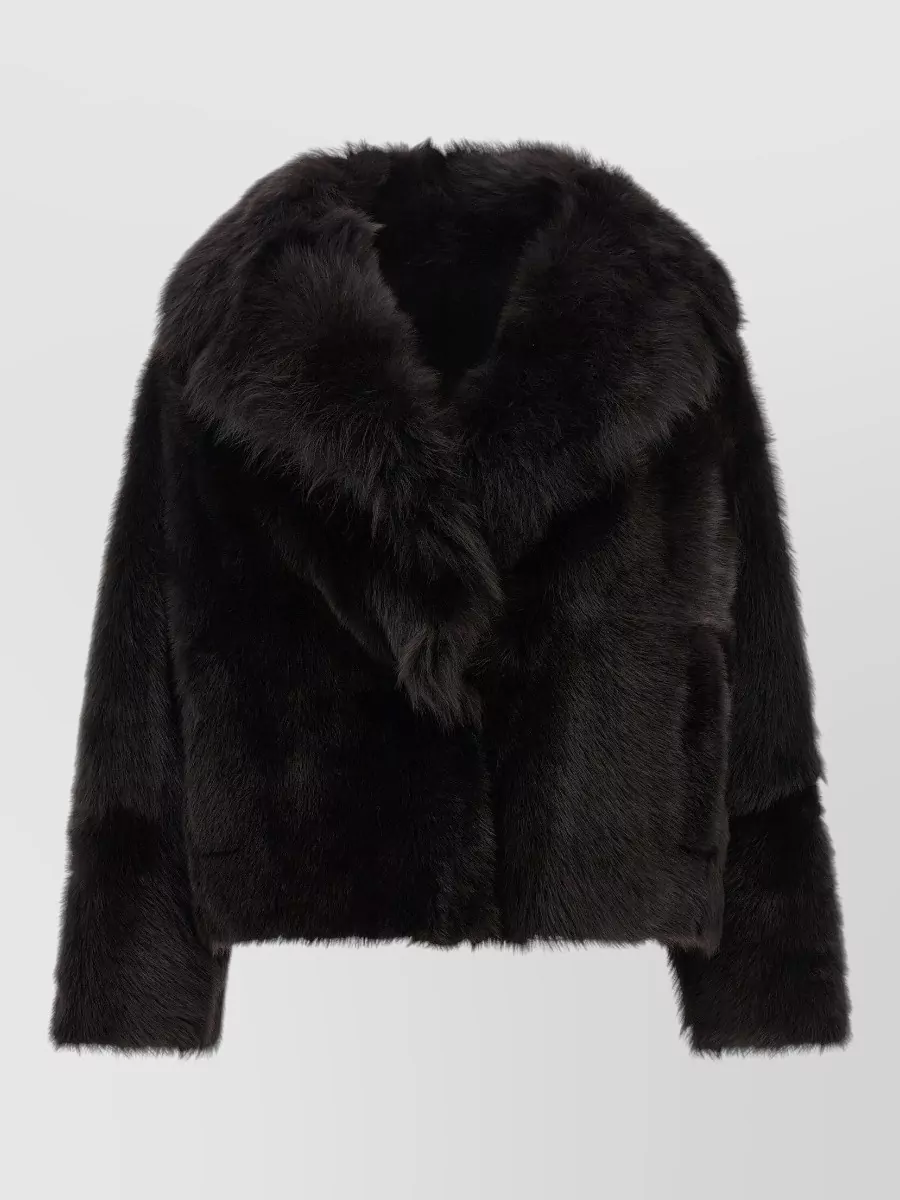 Blancha shearling cropped jacket